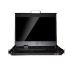 1port/4ports/ 8ports/16ports 1U Rack Mont 18.5" (KVM-1800HM Series) LED KVM Drawer