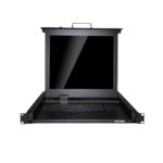 CAT5 8ports/16ports/32ports 1U Rack Mount 17″ (IP KVM-1700CT Series) LED KVM Drawer Over IP